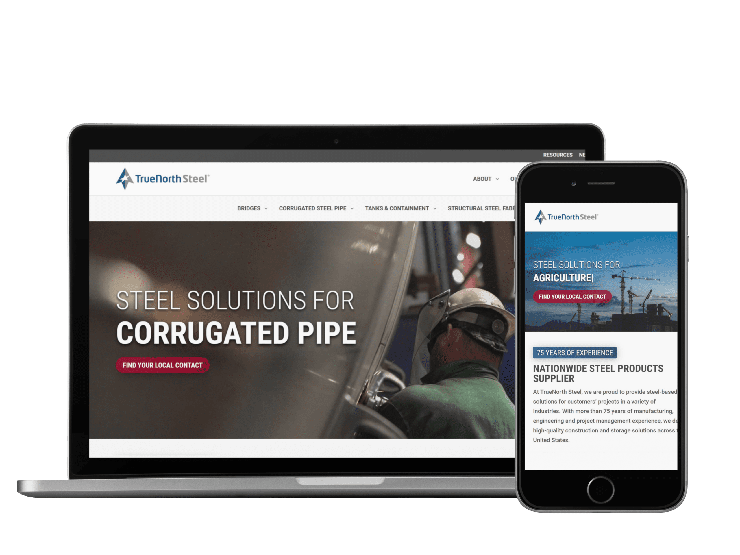 TrueNorth Steel Website
