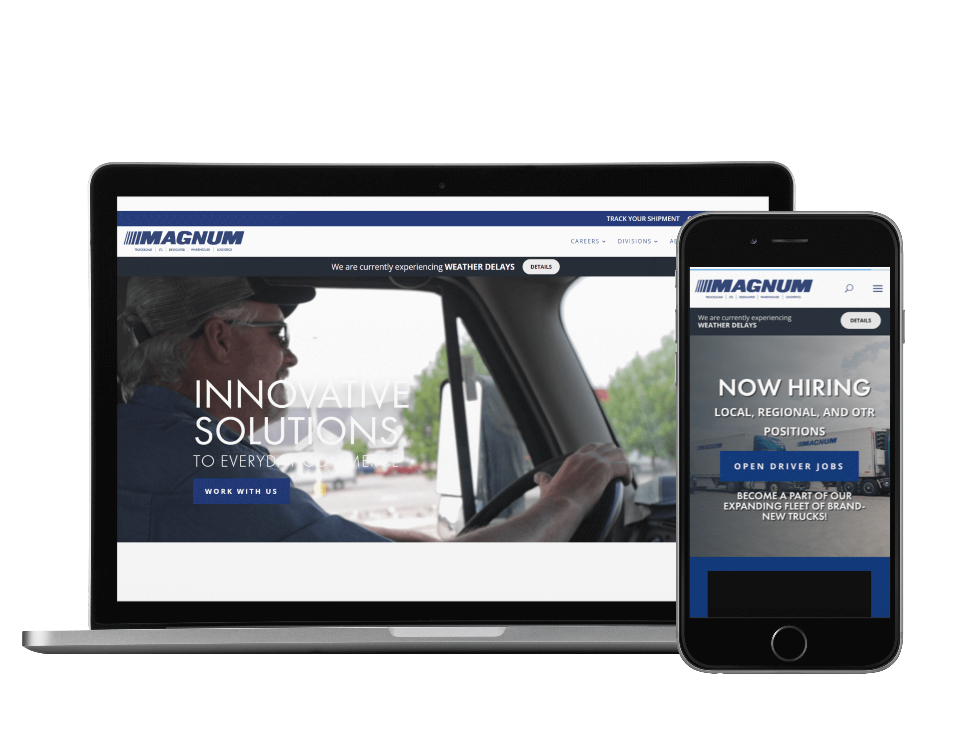 Magnum Trucking Website Design