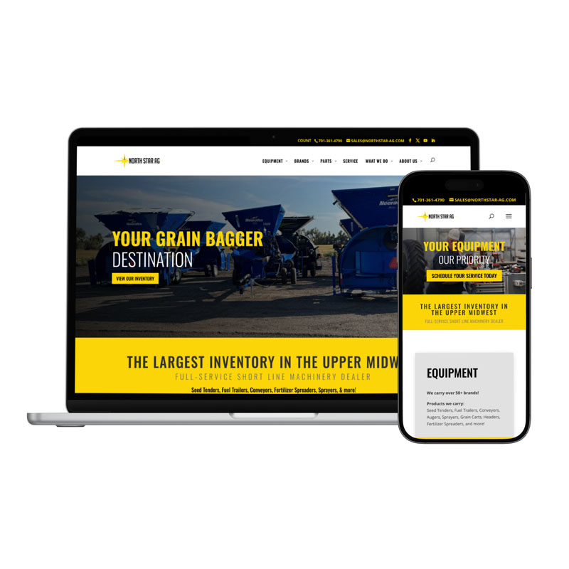 North Star Ag Website screenshots in Fargo, ND
