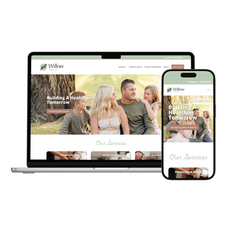 Mosaic Dermatology website screenshot in Fargo, ND
